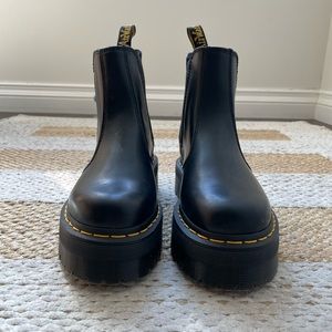 Dr. Martens 2976 QUAD PLATFORM CHELSEA BOOTS, size 7 US/38 EU, Black